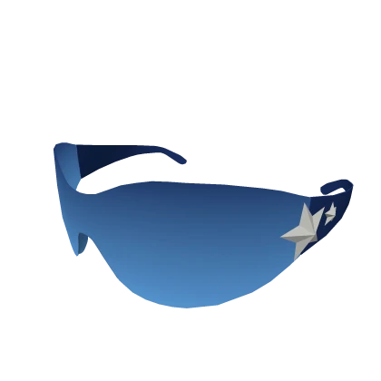 Blue Y2K Star Shades