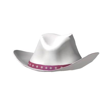 Malibu Doll Pink and White Cowboy Hat