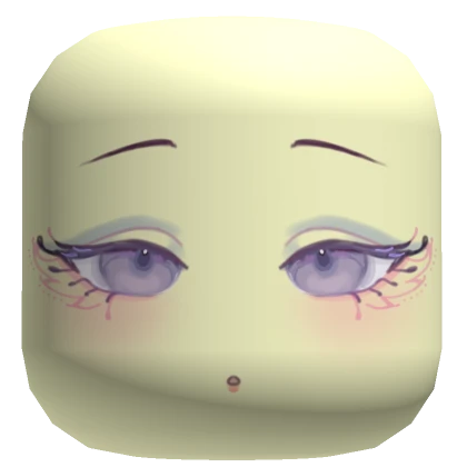 ♡sleepy chibi angel butterfly eyelashes anime face