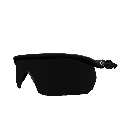 Black Infinity Visor Glasses