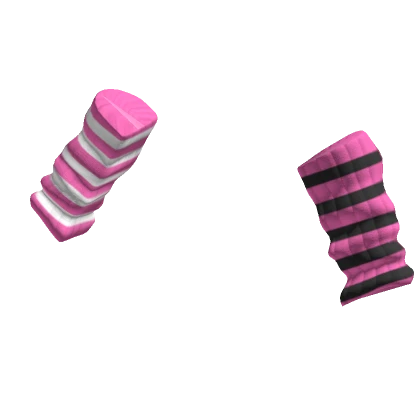 fitted mismatched striped arm warmers