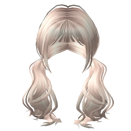 Platinum Blonde Swirly Pigtails