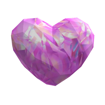 Pink Crystal Floating Heart