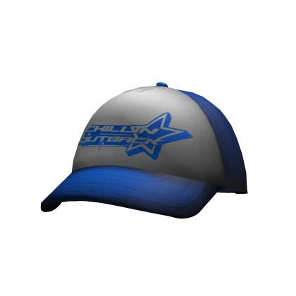 Blue Y2k Star Outback Trucker Cap