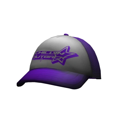 Purple Y2k Star Outback Trucker Cap