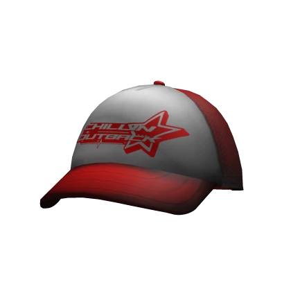 Red Y2k Star Outback Trucker Cap