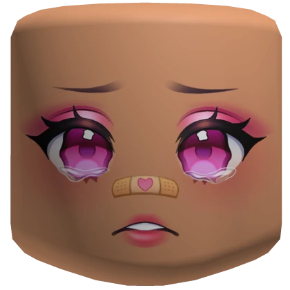 Pink Bandaid Kawaii Makeup - Nougat Skin