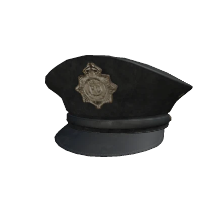 Police Cap Gold Badge