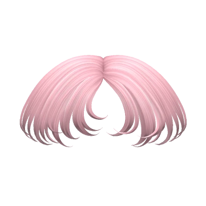 Curled Flance Bangs in Pink