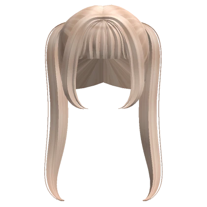 Blonde Long Bangs Ponytails