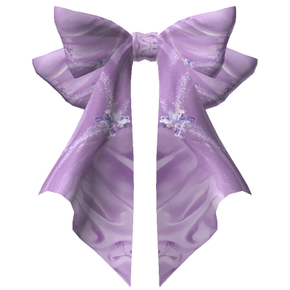 Iridescent Back Head-Bow in Purple