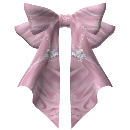 Iridescent Back Head-Bow in Pink