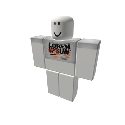 “lorem ipsum” crop tee