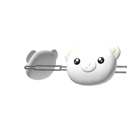 White Bear Hairclips