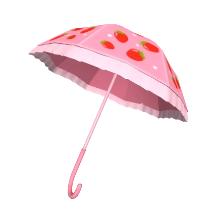 Cottagecore Strawberry Umbrella