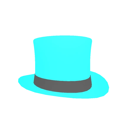 Cyan Neon Top Hat