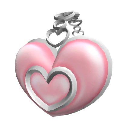 Chained Heart Headphones - Pink