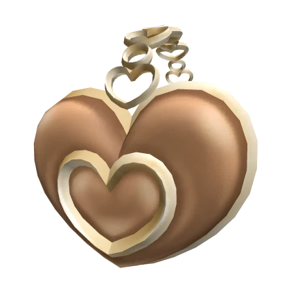 Gold Chained Heart Headphones