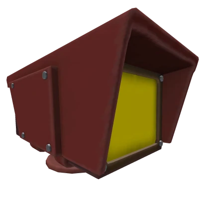 Glowing Red CCTV Security Camera