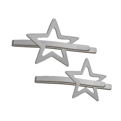 Icon Star Clips Silver