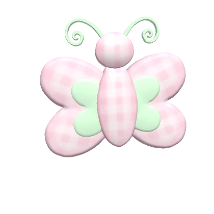 ♡ cutesy pink butterfly hairclip