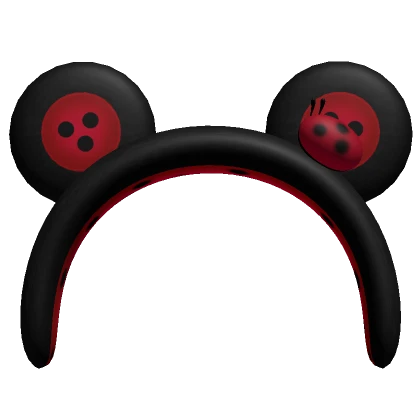 ♡ kawaii ladybug bear headband