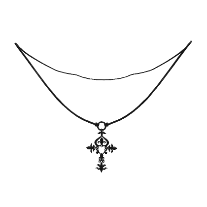 Cross Necklace 1.0 -- Black