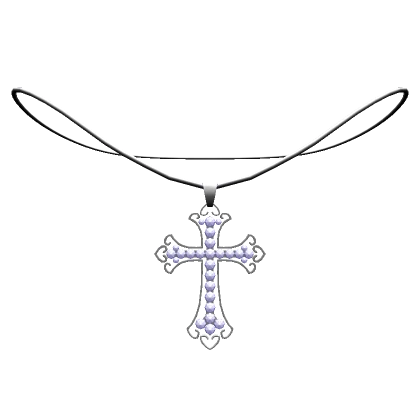 Y2k Crystal Cross Necklace