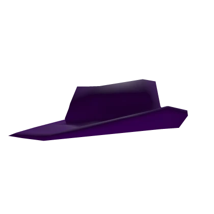 Purple Plastic Fedora