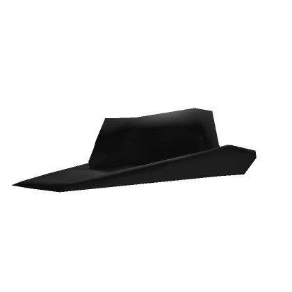 Black Plastic Fedora