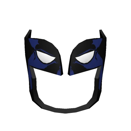 Dark Blue Comic Wolf Mask