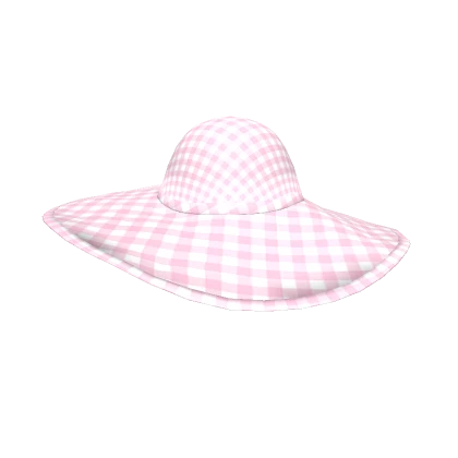 Pink & White Preppy Aesthetic Sunhat