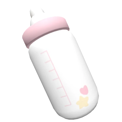 ♡ kawaii nursery baby bottle pink and yellow