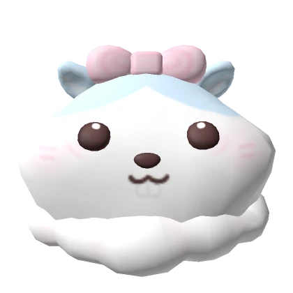 ♡ chubby hamster fluffy chibi hat kawaii blue