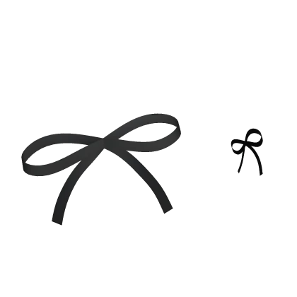 Cute Double Ribbons in Black
