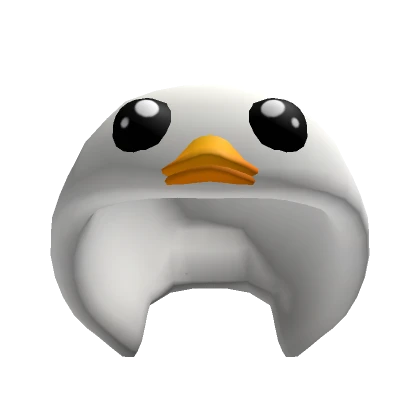 Cute White Duck Mask Hood