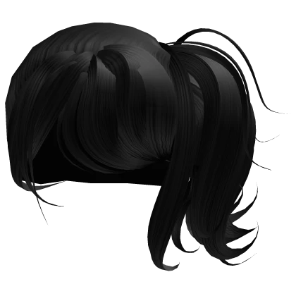 Black Gyaru Side Ponytail