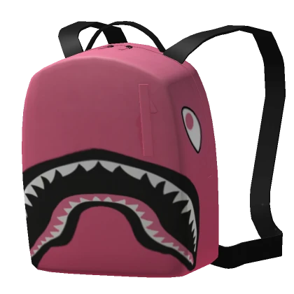 Girls Pink Sprayground Shark Central Backpack