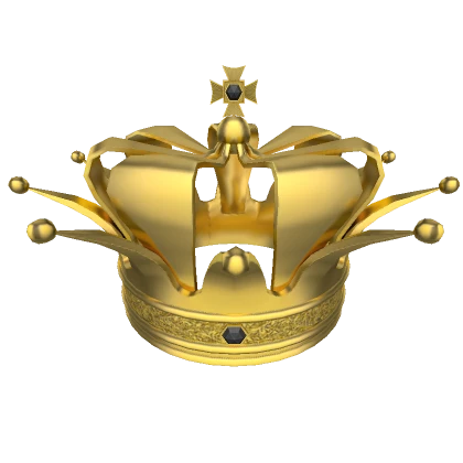 Gold Crown and Black Diamonds