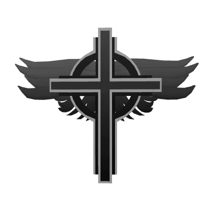 Celtic Cross of Obsidian Wings