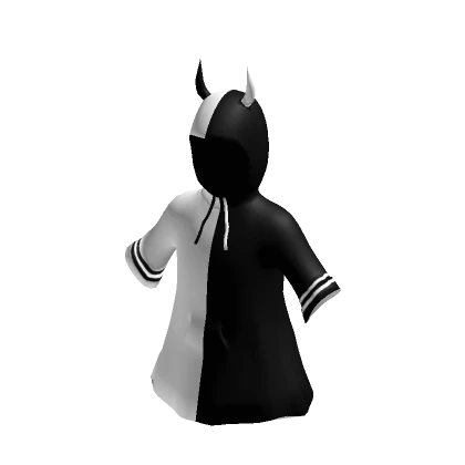 Devil Black & White Hooded Jacket