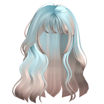 Flowy Natural Wavy Anime Messy Hair Summer Ombre