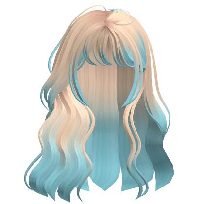 Flowy Natural Wavy Anime Messy Hair Cotton Candy