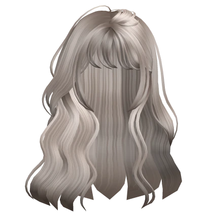 Flowy Natural Wavy Anime Messy Hair Ash Blonde