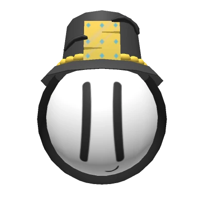 Top Hat With Gold Chain Stickman