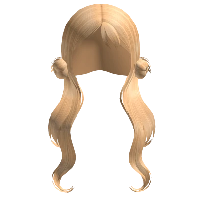 Blonde Low Bun Twintails