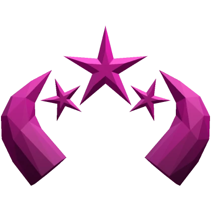 Pink Star Gem Horns