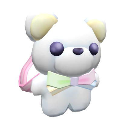 Kawaii Multi-Colored Bow Bear Backpack