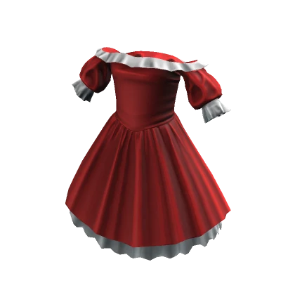 Lovely Ruffled Dress - Red White