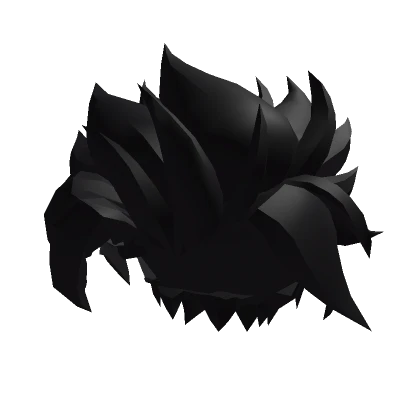 Wavy Spikey Anime Hair (black)